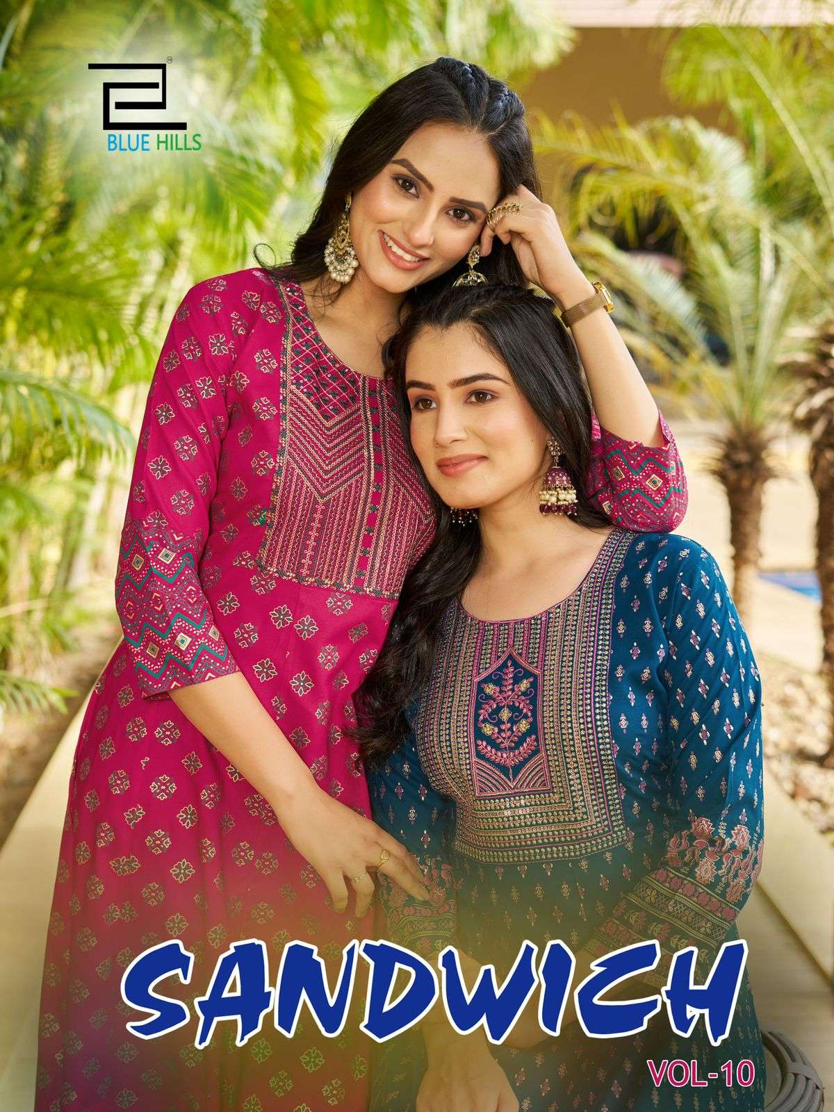 BLUE HILLS Sandwich Vol.10 Kurti Wholesale catalog