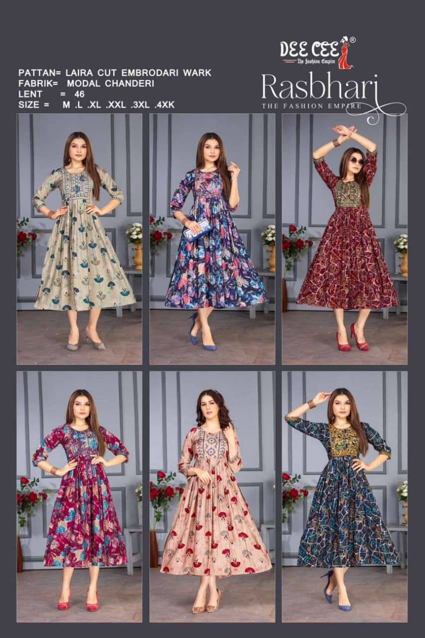 DEECEE RASBHARI Kurti Wholesale catalog