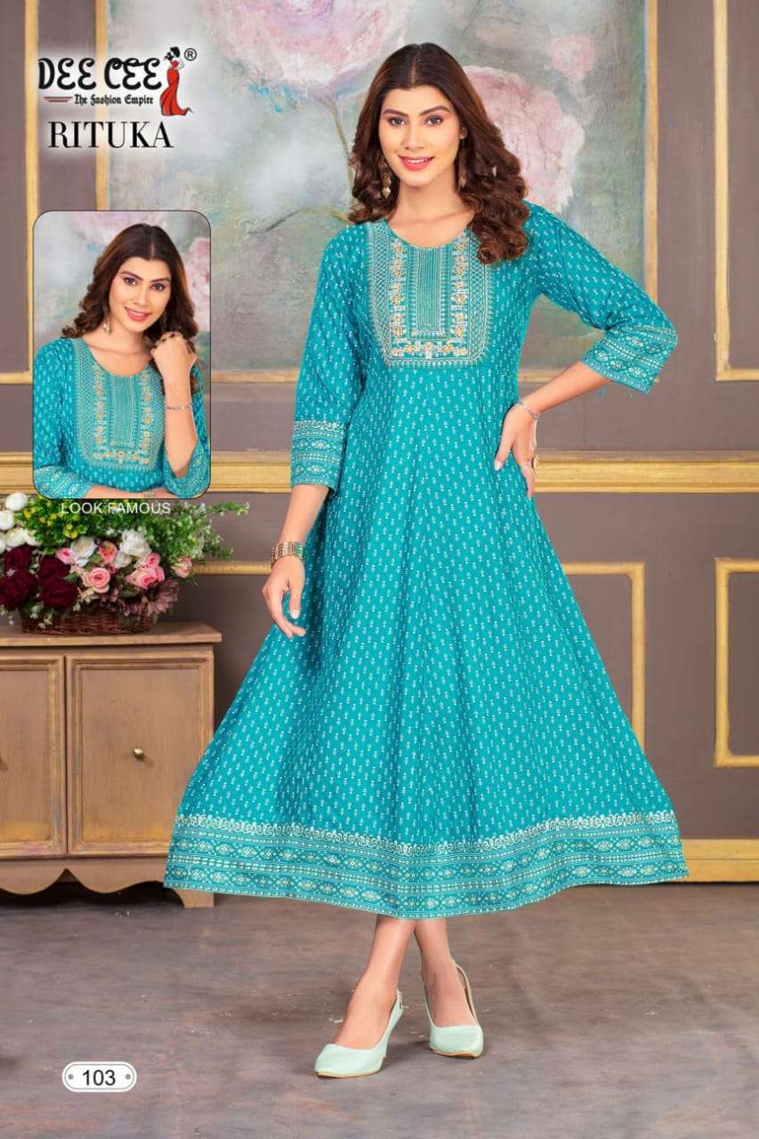 DEECEE RITUKA Kurti Wholesale catalog