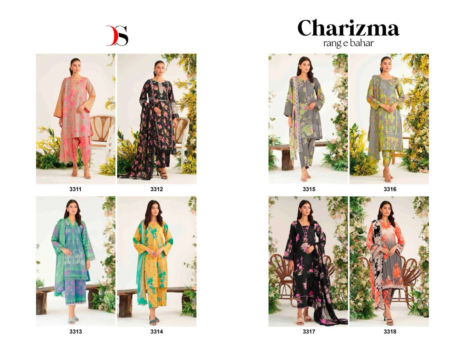 Deepsy Charizma Rang E Bahar Cotton Dupatta Pakistani Suits Wholesale catalog