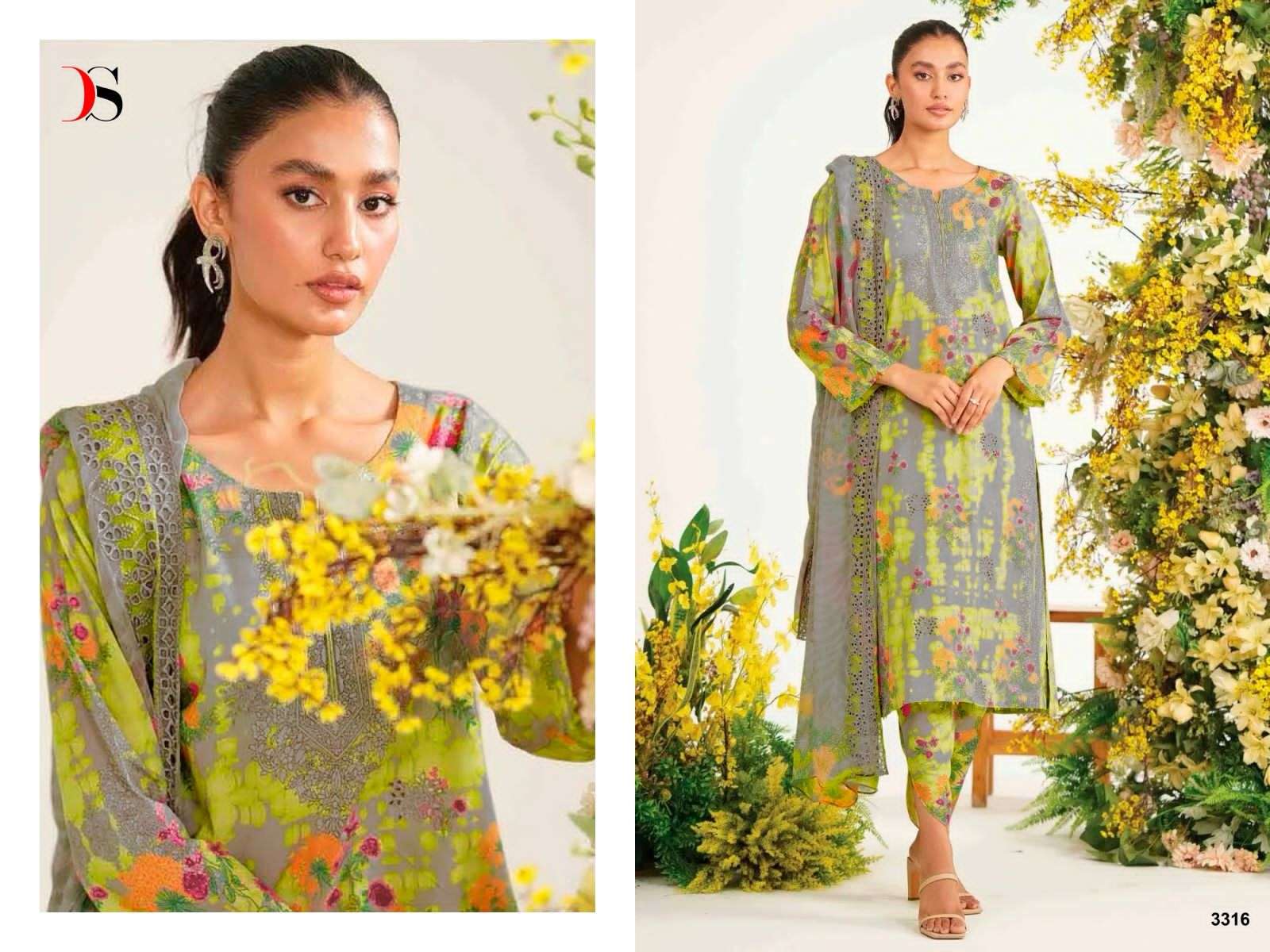 Deepsy Charizma Rang E Bahar Cotton Dupatta Pakistani Suits Wholesale catalog