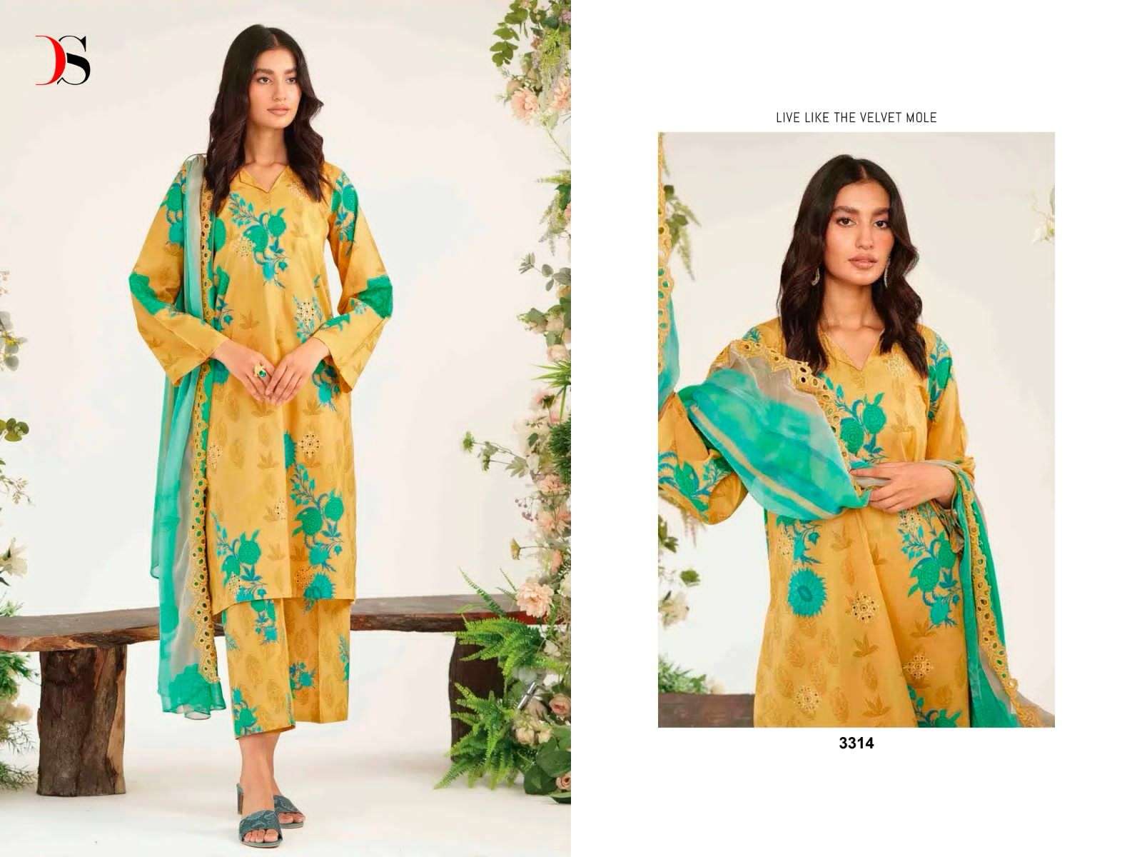 Deepsy Charizma Rang E Bahar Cotton Dupatta Pakistani Suits Wholesale catalog