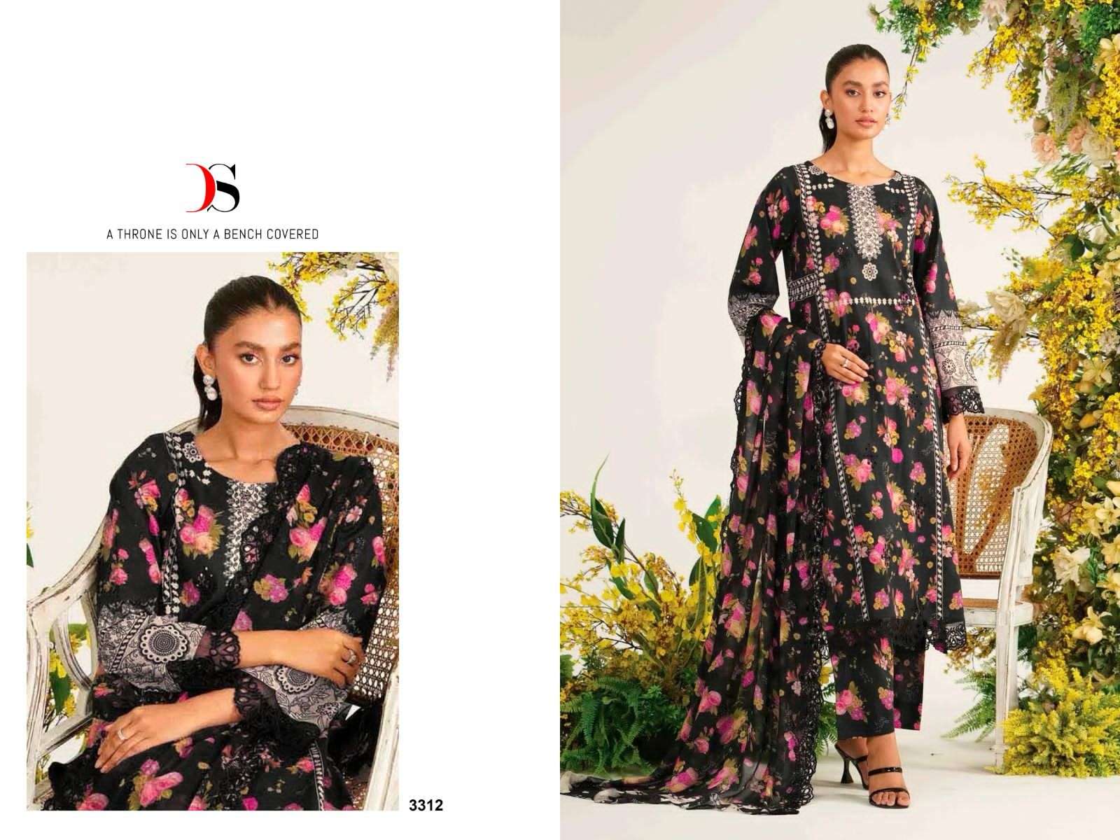 Deepsy Charizma Rang E Bahar Cotton Dupatta Pakistani Suits Wholesale catalog