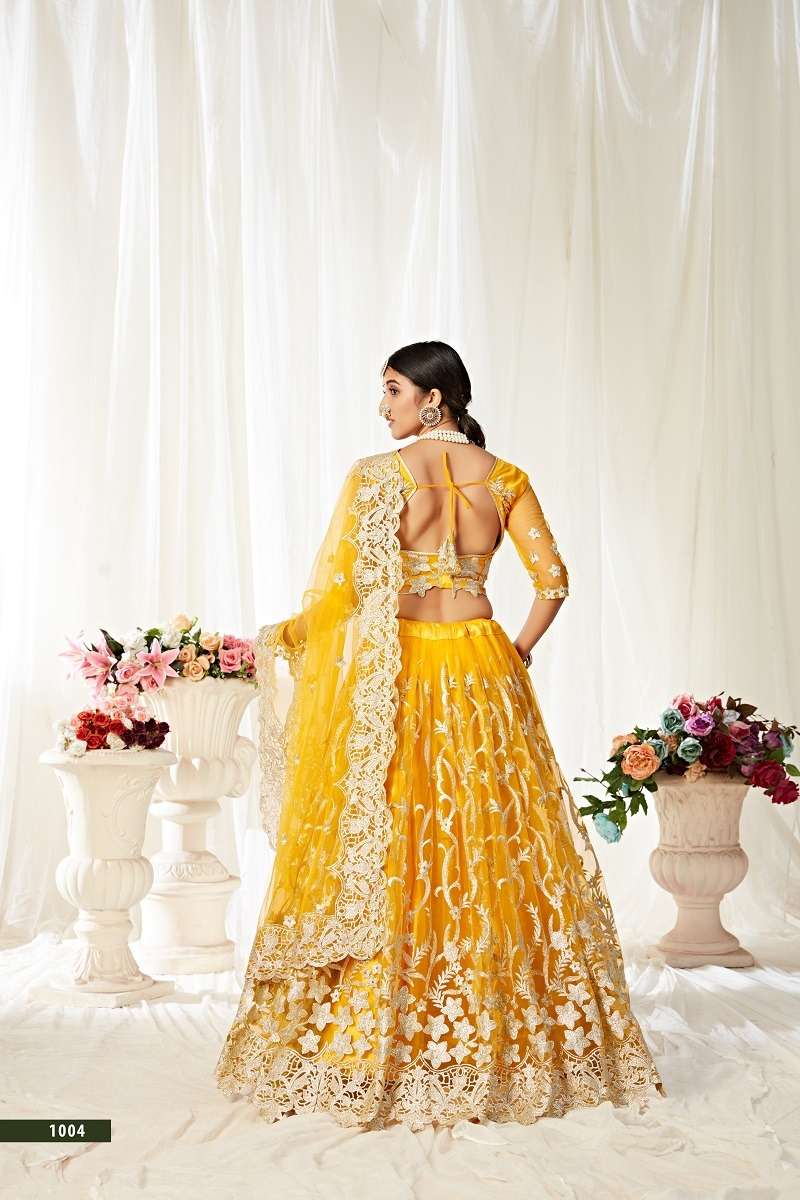 DESIGNER PARTY WEAR LOOK HEAVY LEHENGA CHOLI Wholesale catalog