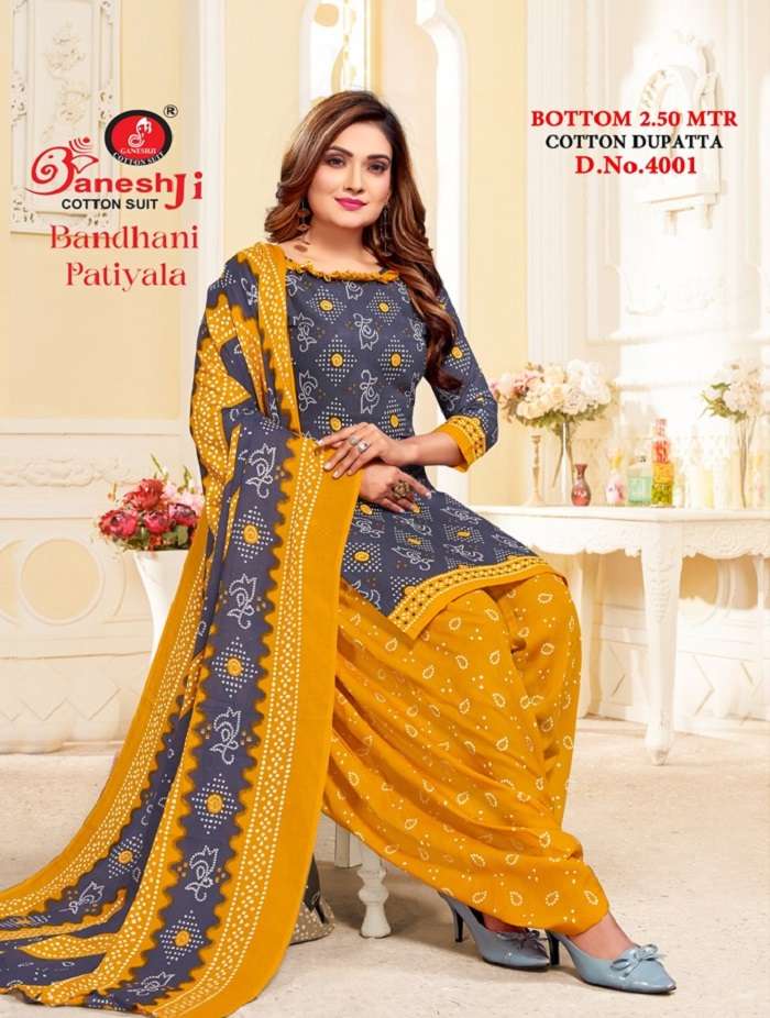 Ganeshji Bandhni Vol-4 -Dress Material -Wholesale Catalog