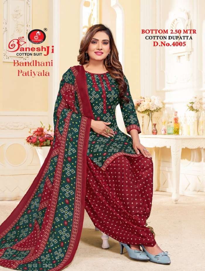 Ganeshji Bandhni Vol-4 -Dress Material -Wholesale Catalog