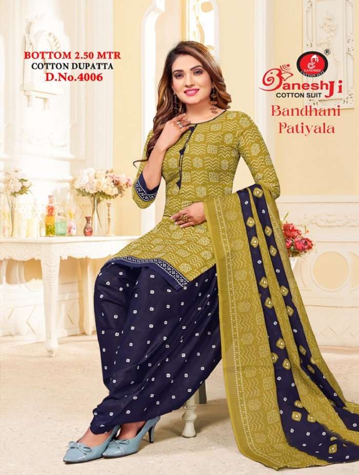 Ganeshji Bandhni Vol-4 -Dress Material -Wholesale Catalog