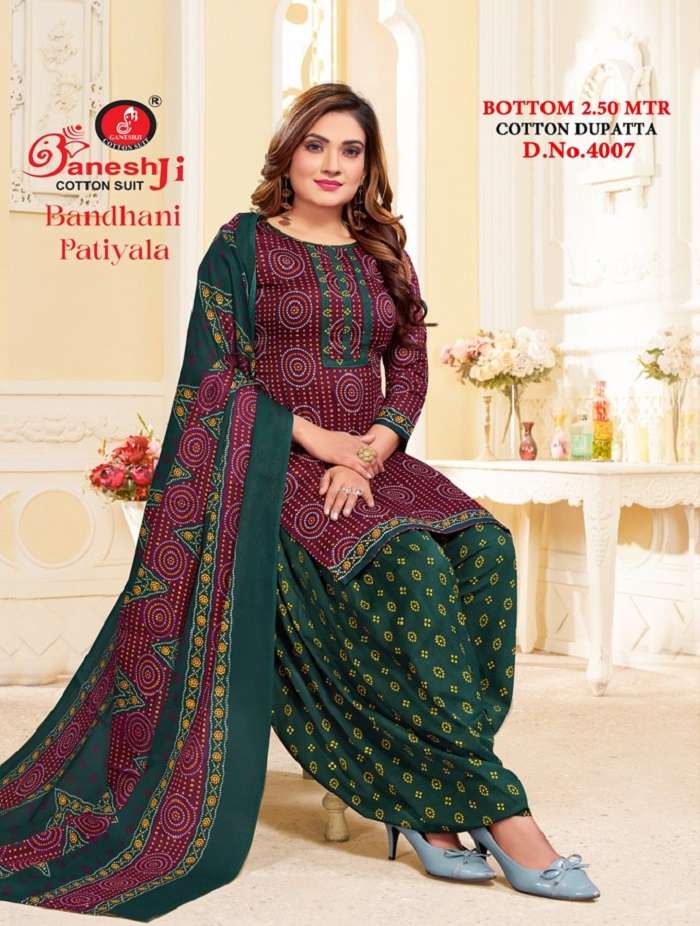 Ganeshji Bandhni Vol-4 -Dress Material -Wholesale Catalog