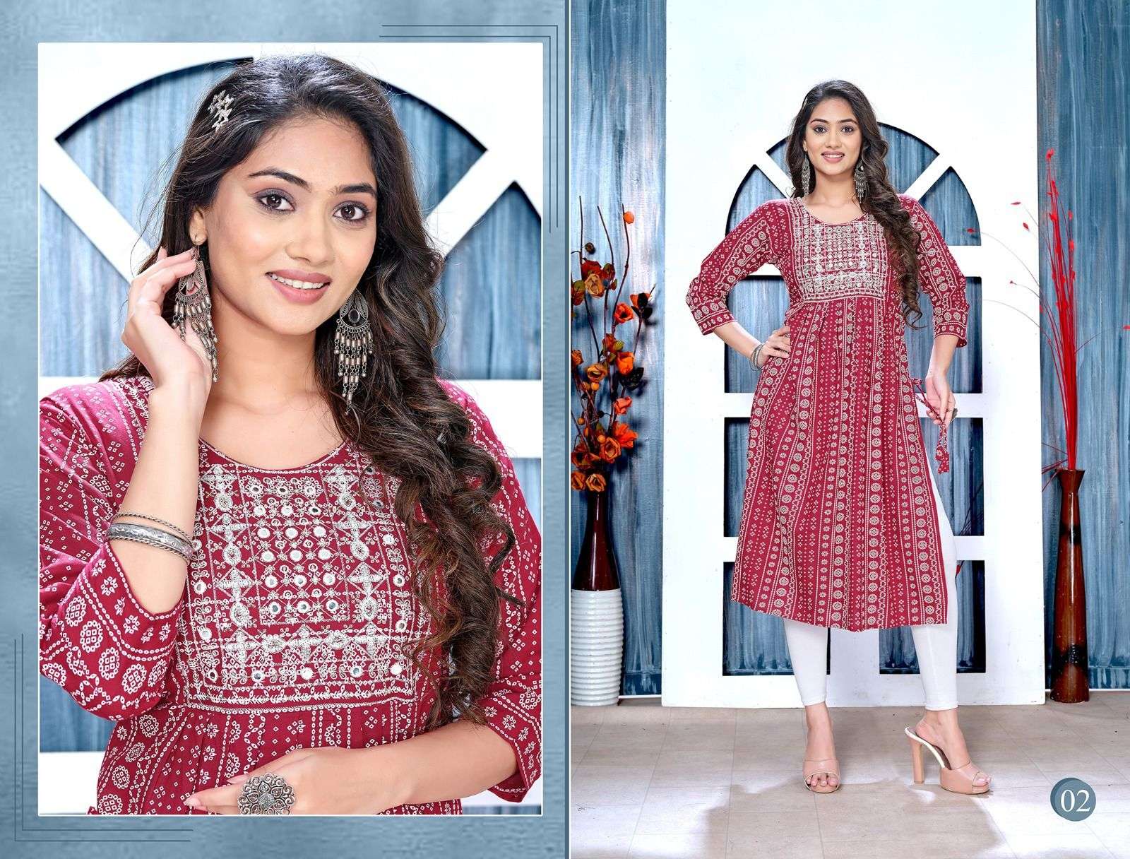 Golden BlissFull-2 Kurti Wholesale catalog