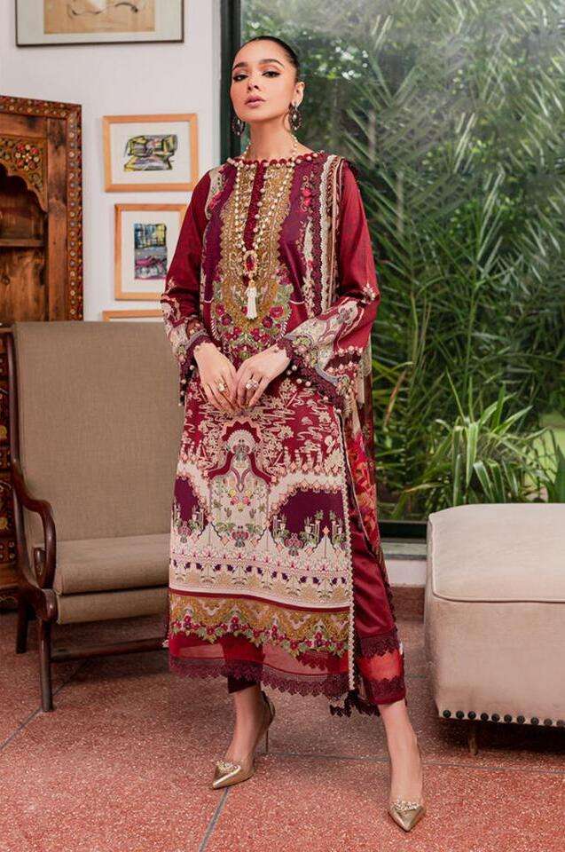 Hazzel Queens Court Vol 11 Cotton Dupatta Pakistani Suits Wholesale catalog