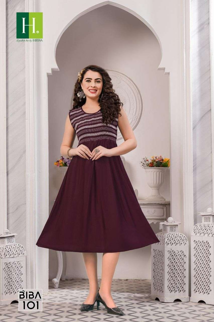 HIRWA BIBA VOL.2 Kurti Wholesale catalog