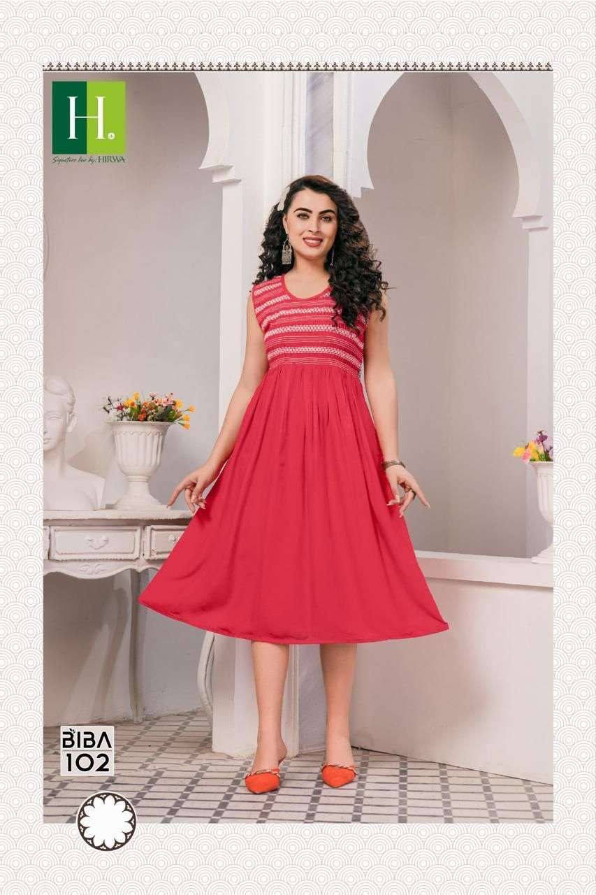 HIRWA BIBA VOL.2 Kurti Wholesale catalog
