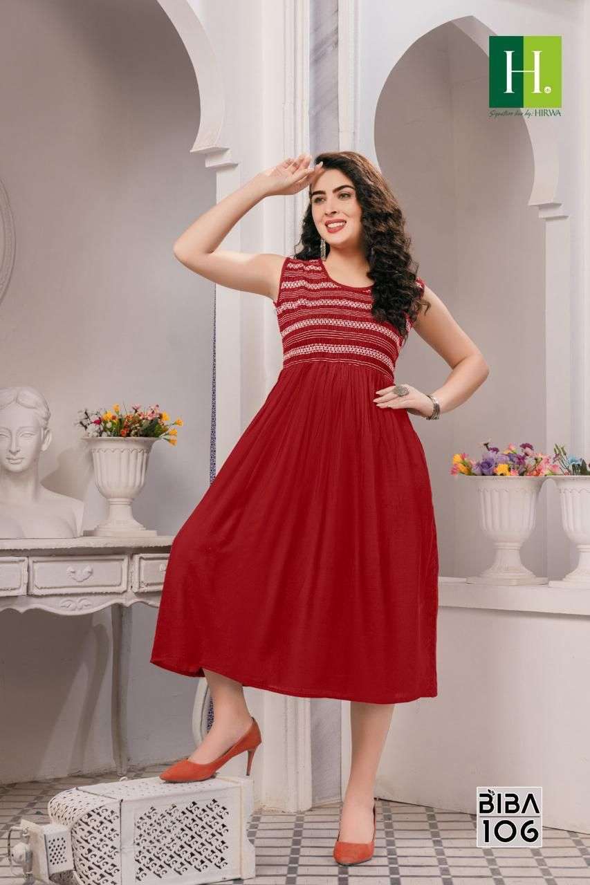 HIRWA BIBA VOL.2 Kurti Wholesale catalog