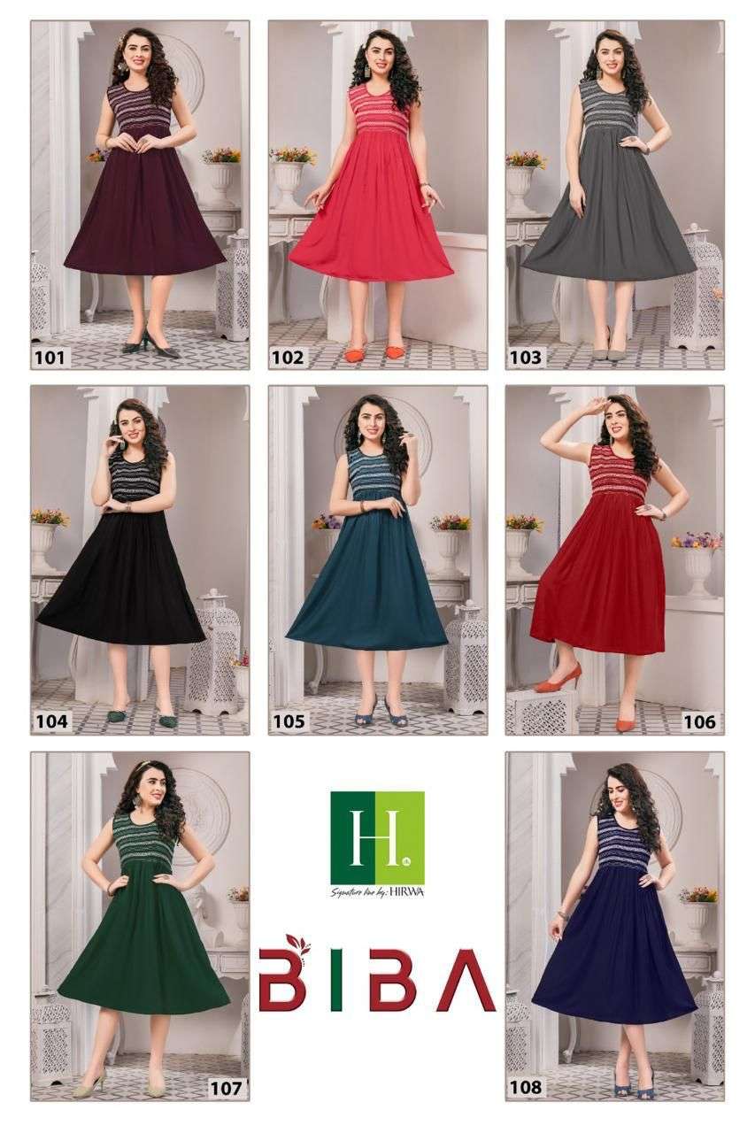 HIRWA BIBA VOL.2 Kurti Wholesale catalog