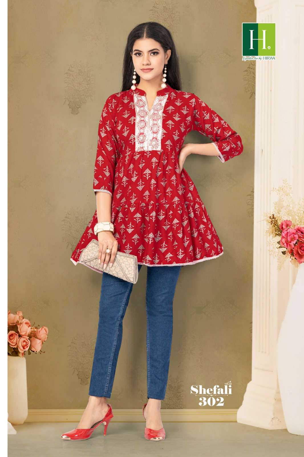 HIRWA SHEFALI Vol-3 Kurti Wholesale catalog