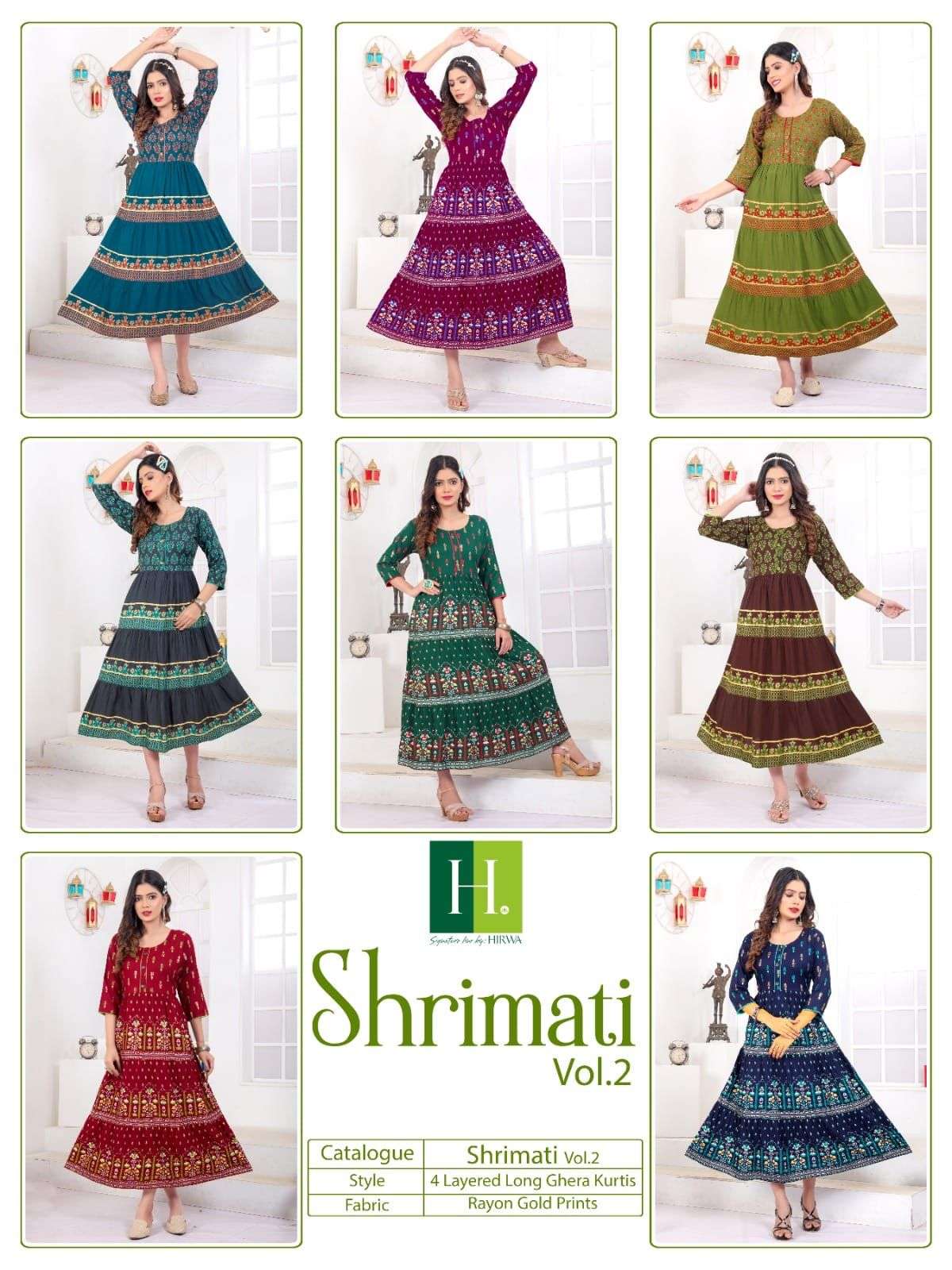 HIRWA SHRIMATI VOL-2 Kurti Wholesale catalog