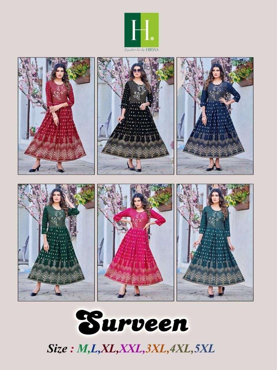HIRWA SURVEEN VOL.2 Kurti Wholesale catalog