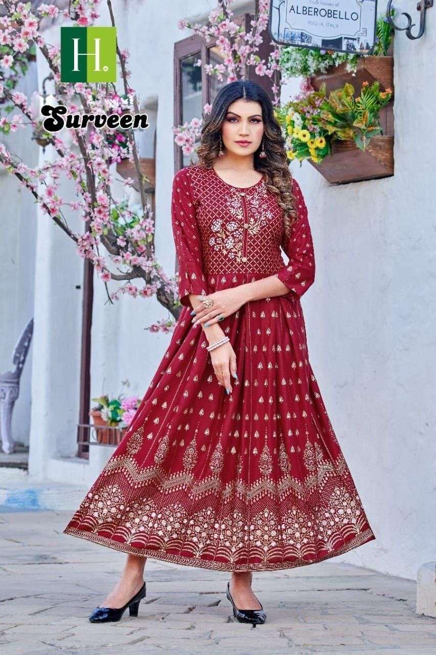 HIRWA SURVEEN VOL.2 Kurti Wholesale catalog