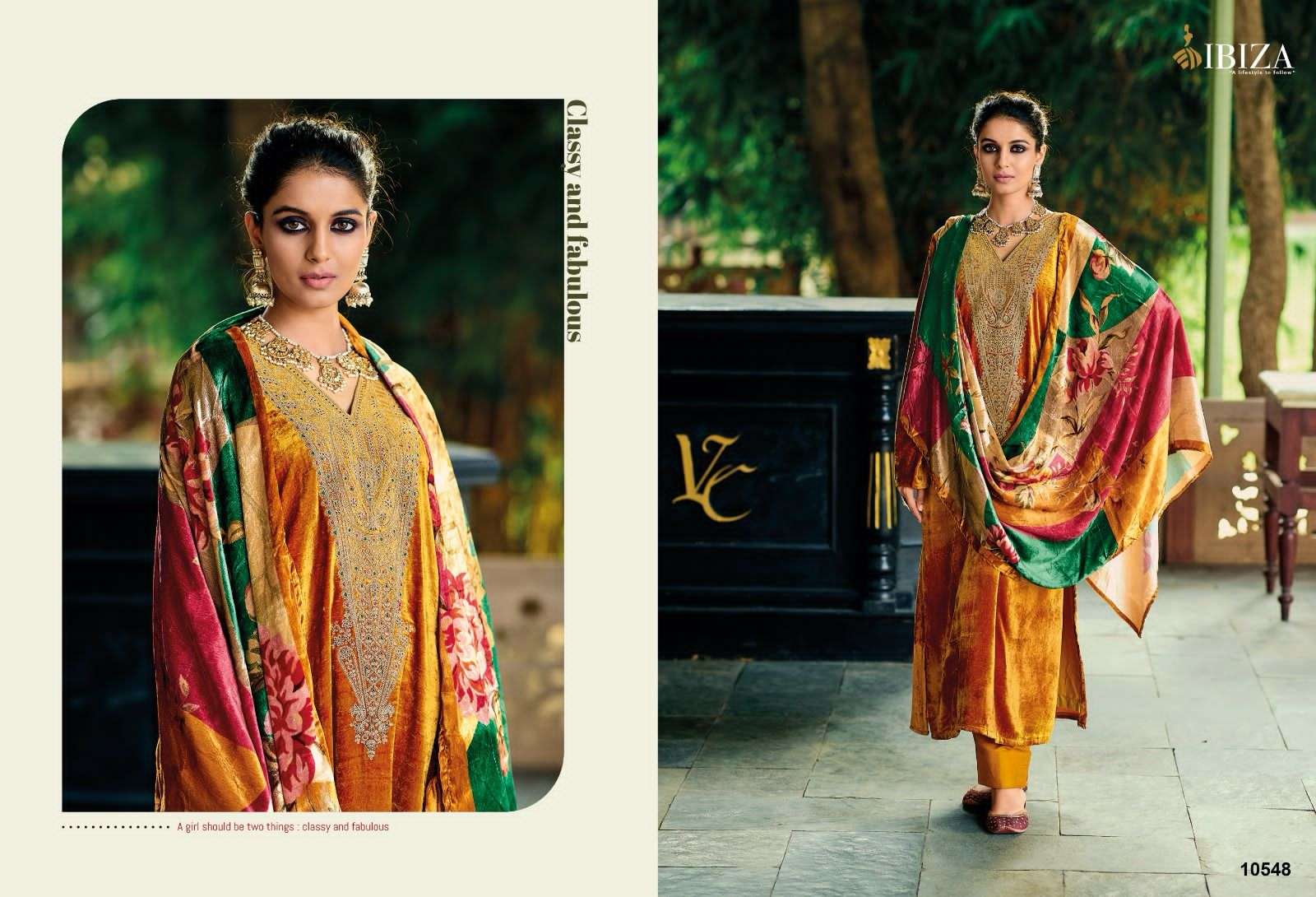 Ibiza Khoob Surat Viscose Velvet Pashmina Dress Material Wholesale catalog