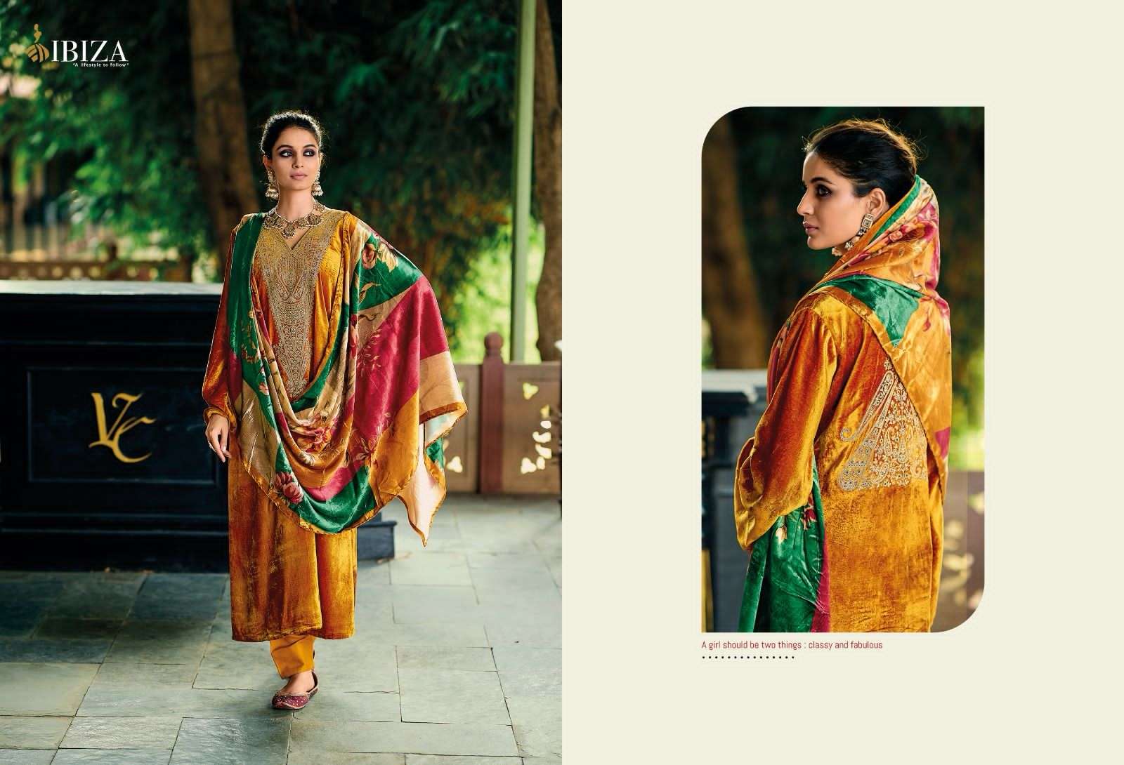 Ibiza Khoob Surat Viscose Velvet Pashmina Dress Material Wholesale catalog