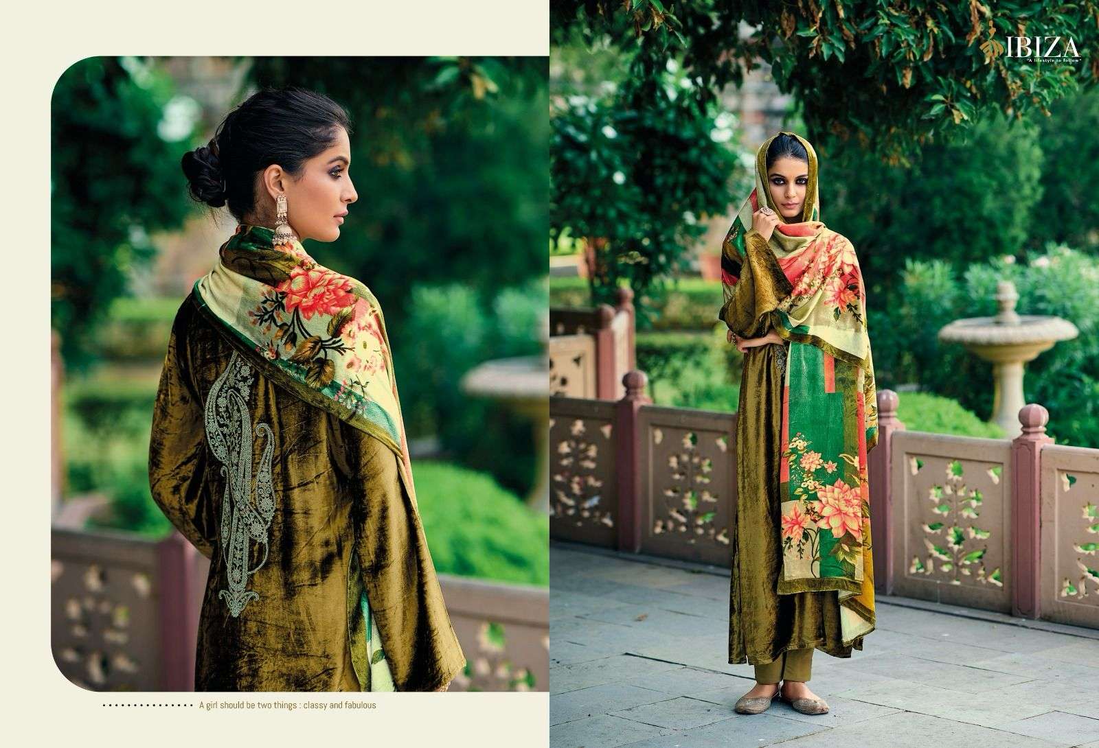 Ibiza Khoob Surat Viscose Velvet Pashmina Dress Material Wholesale catalog