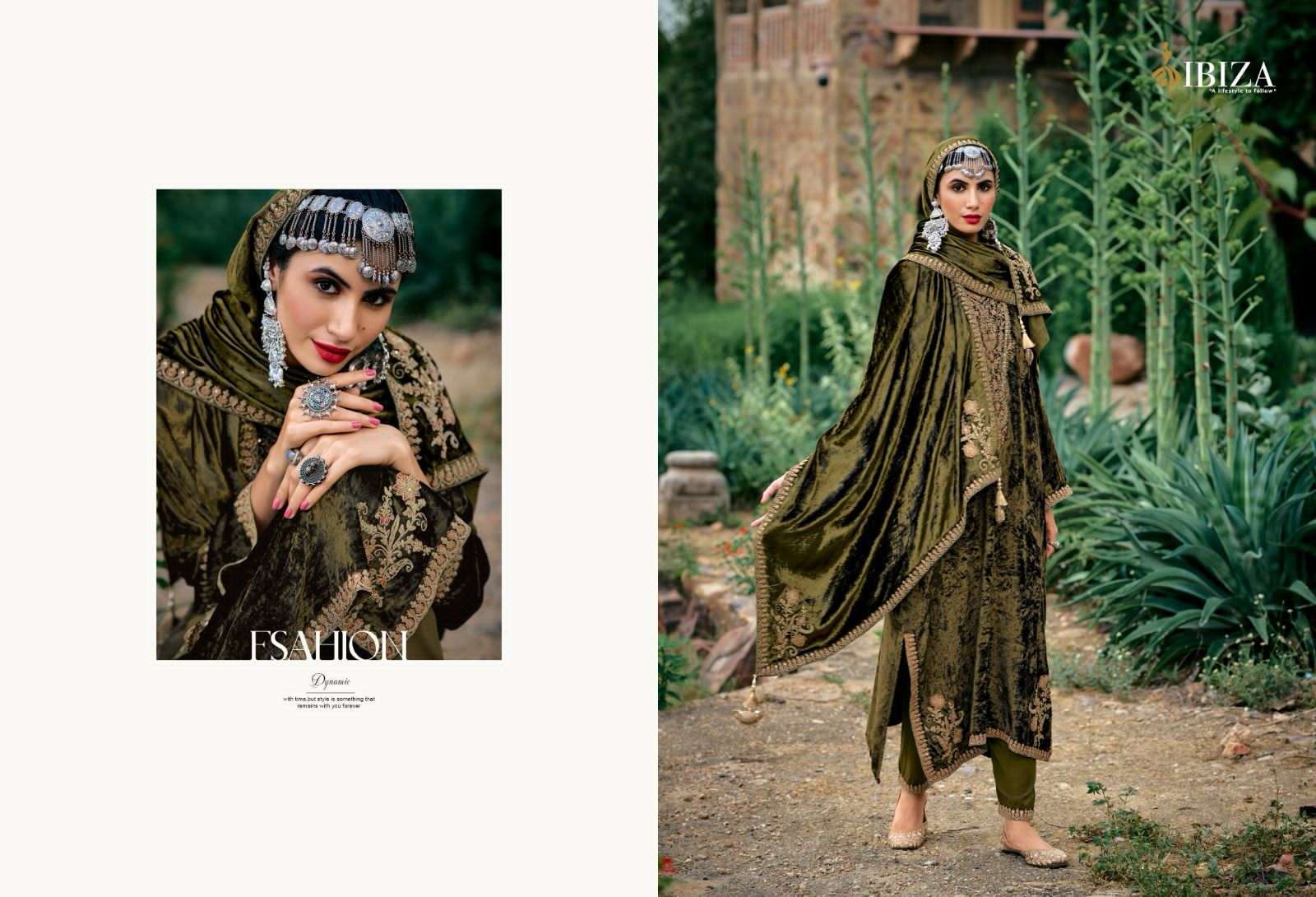 Ibiza Pherans Vol 2 Pashmina Dress Material Wholesale catalog