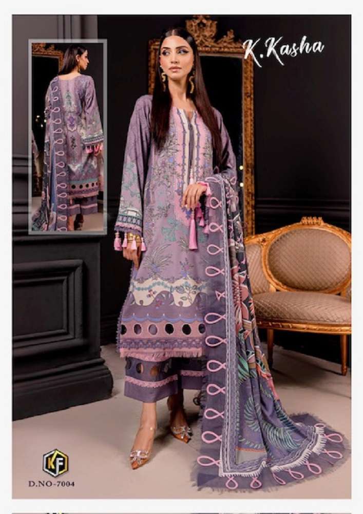 Keval K Kasha Vol 7 Luxury Heavy Cotton Dress Material Wholesale catalog