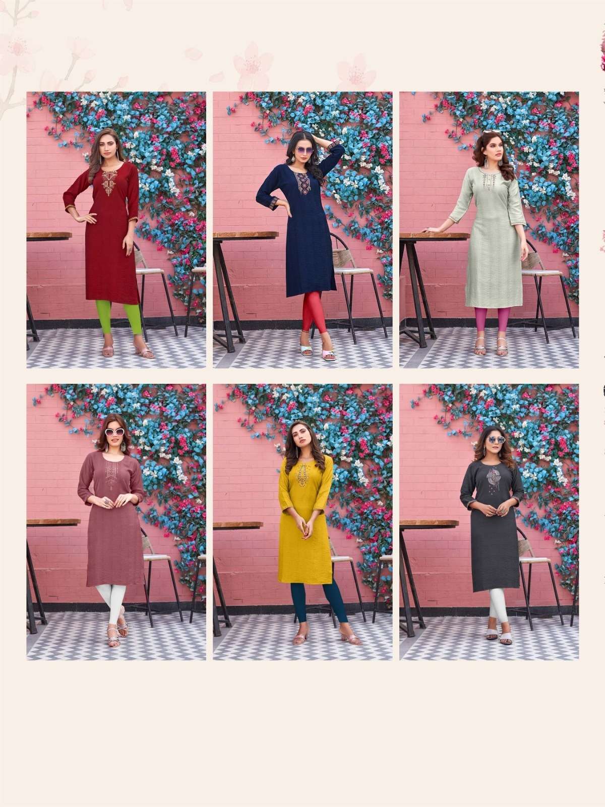 Khushboo Viscose Rayon Kurti Wholesale catalog