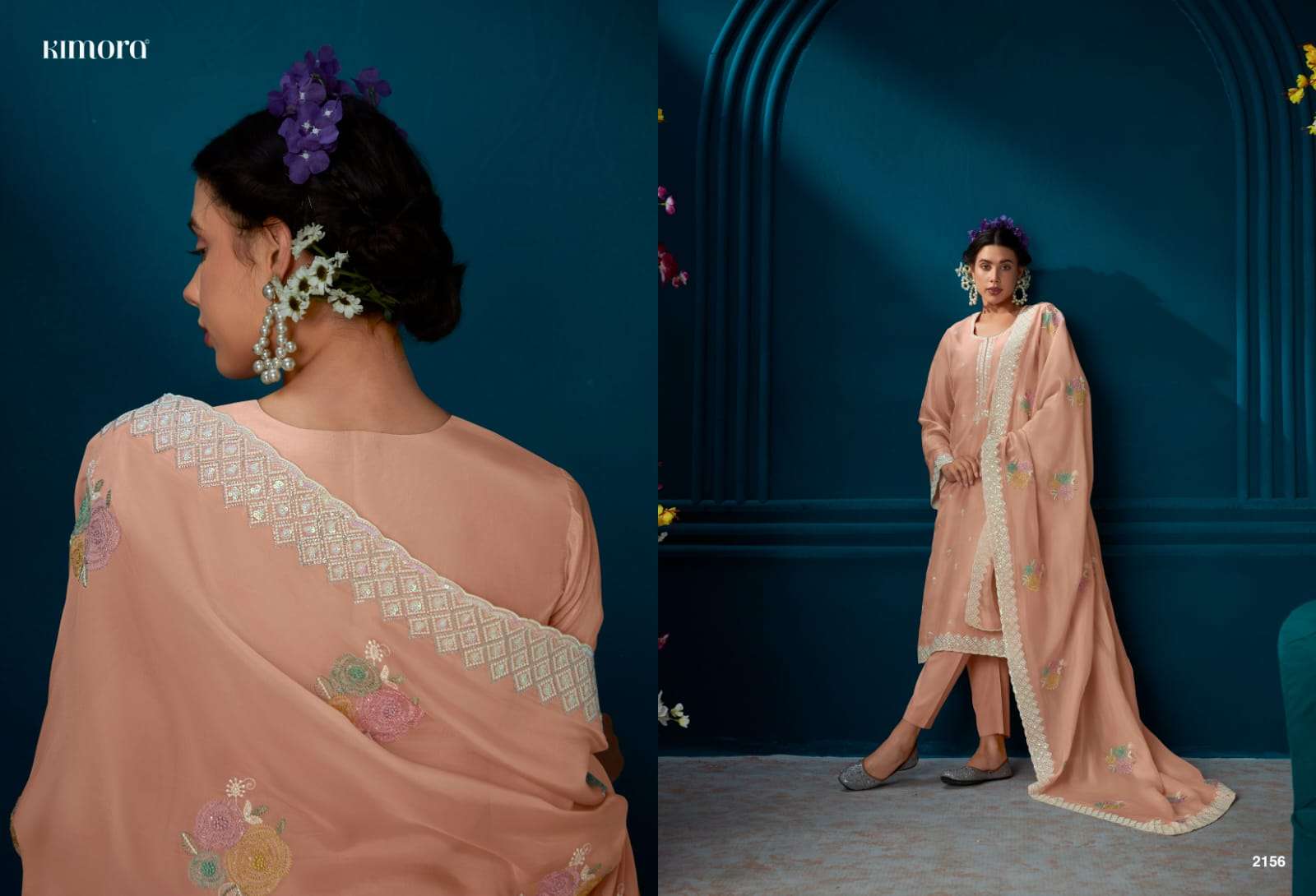 Kimora Rozeen Modal Silk Designer Salwar Suits Wholesale catalog