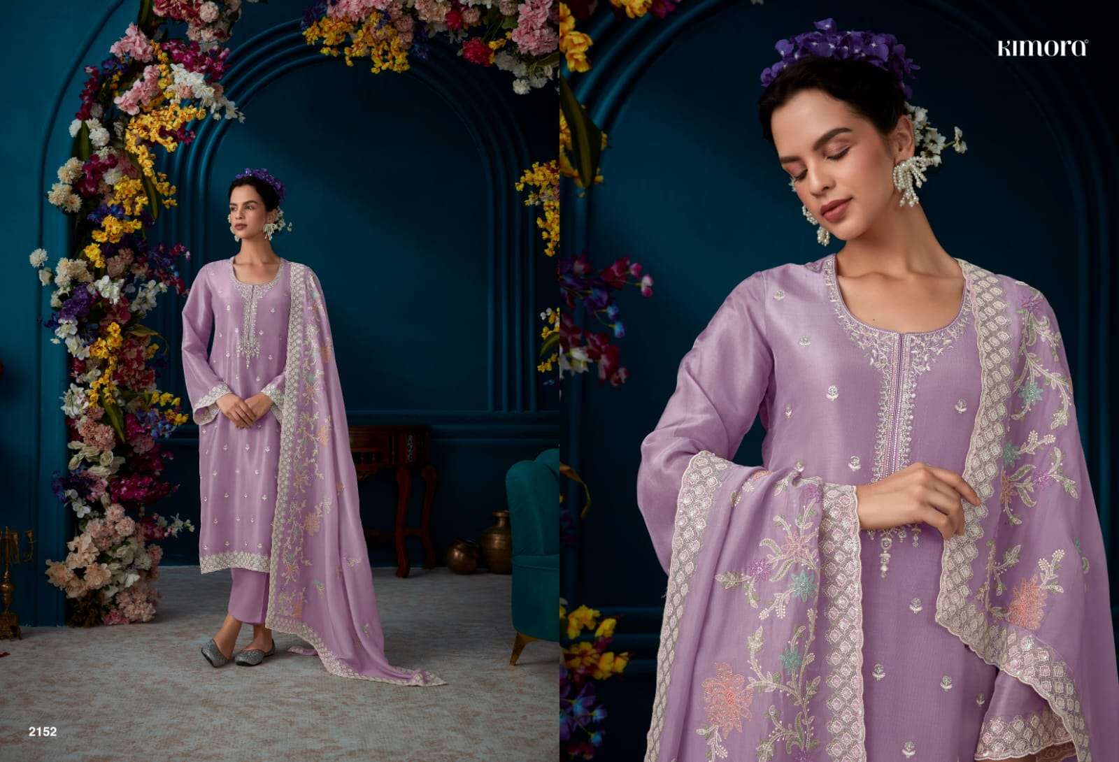 Kimora Rozeen Modal Silk Designer Salwar Suits Wholesale catalog