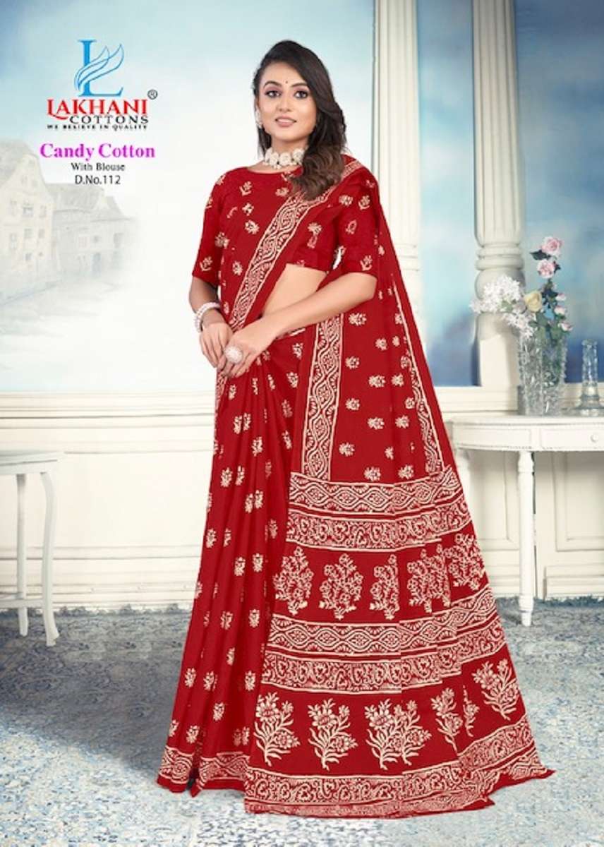 Lakhani Candy Cotton Saree -Wholesale Catalog