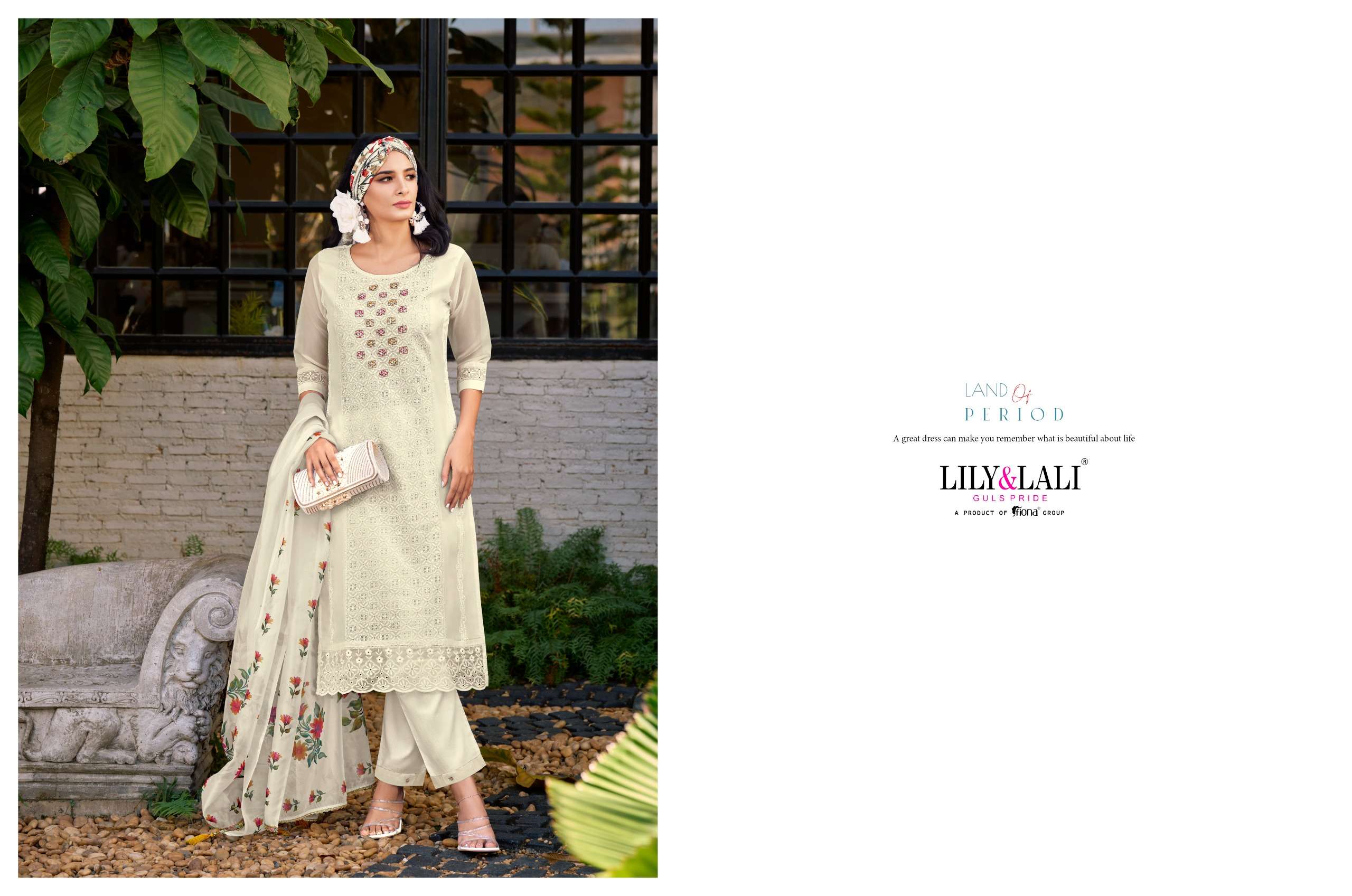 LILY & LALI Chikankari Organza Kurti Wholesale catalog