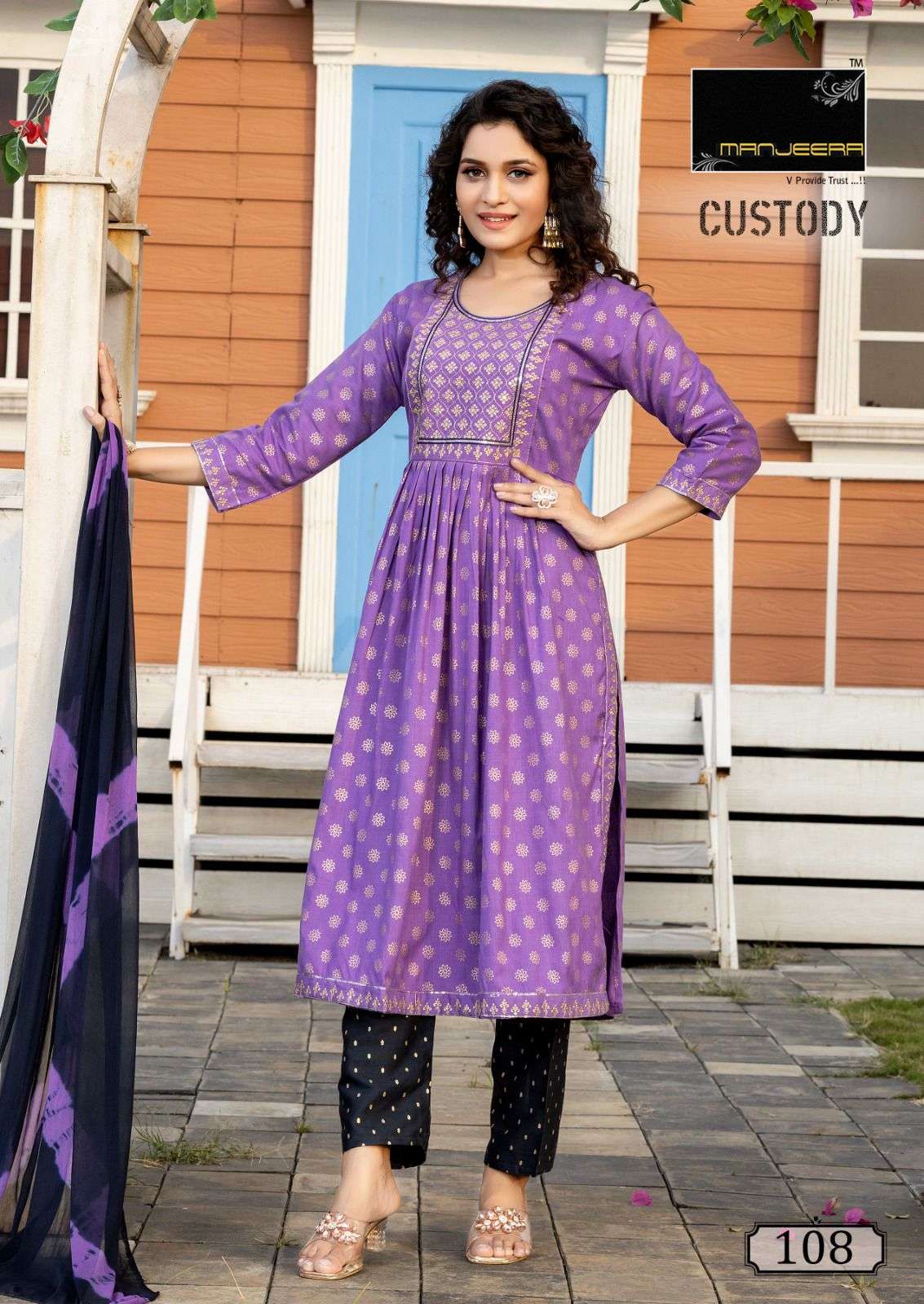 MANJEERA CUSTODY Naira cut Kurti Wholesale catalog