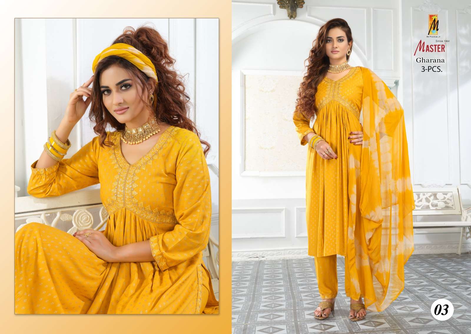 MASTER GHARANA AALIYA Cut Kurtis catalog