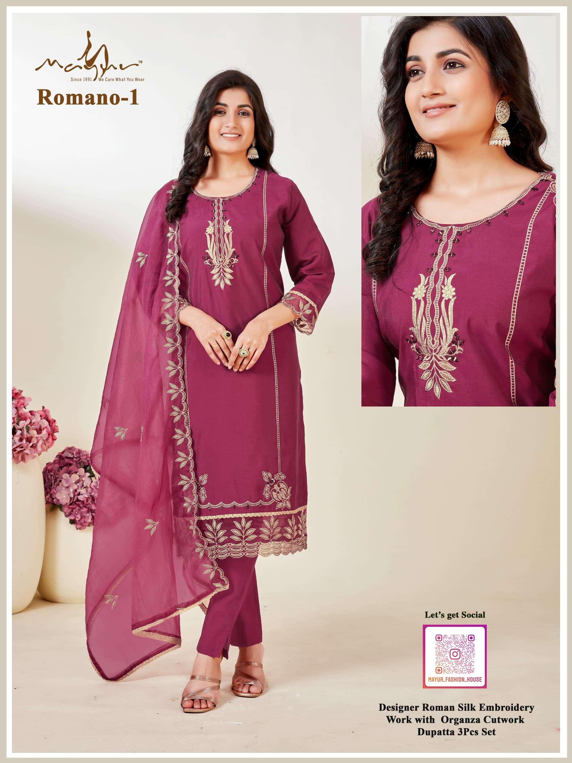 Mayur Romano Kurti Wholesale catalog