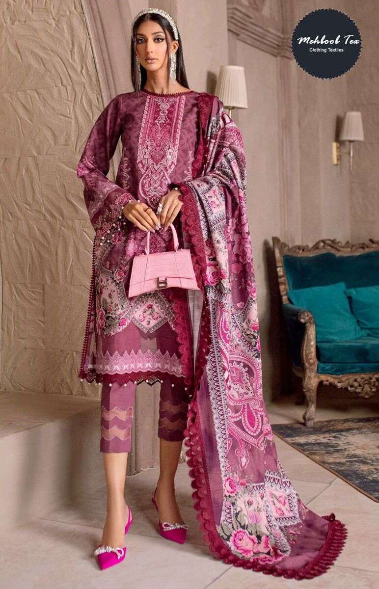 Mehboob Tex 1260 And 1265 Chiffon Dupatta Pakistani Suits Wholesae catalog
