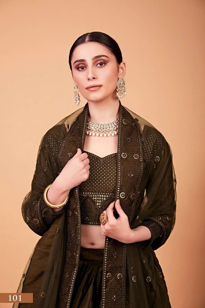 NAYRA VOL – 1 MEHNDI Lehenga choli Wholesale catalog