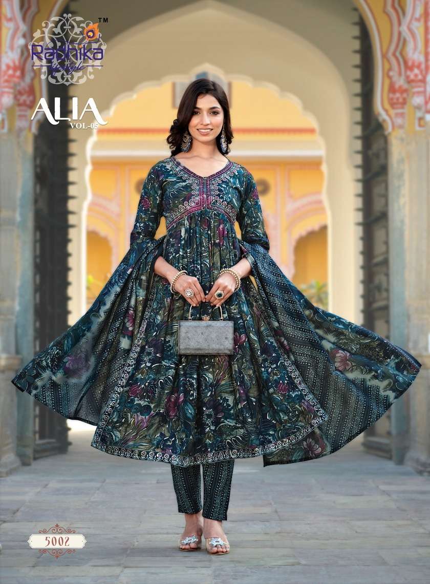 RADHIKA LIFE STYLE Alia Vol -5 GOWN  Kurti Wholesale catalog