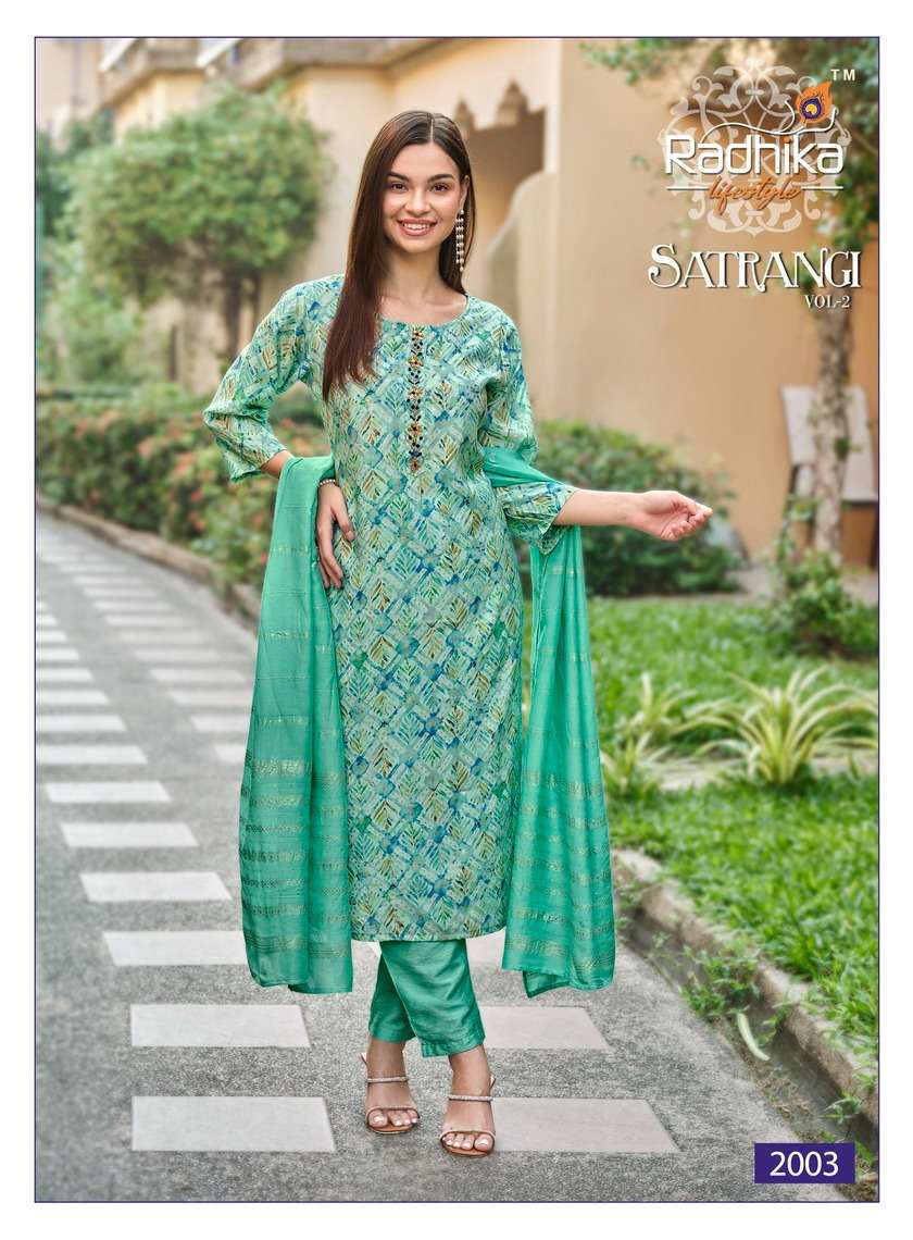 RADHIKA LIFE STYLE SATRANGI vol -2 Kurti Wholesale catalog