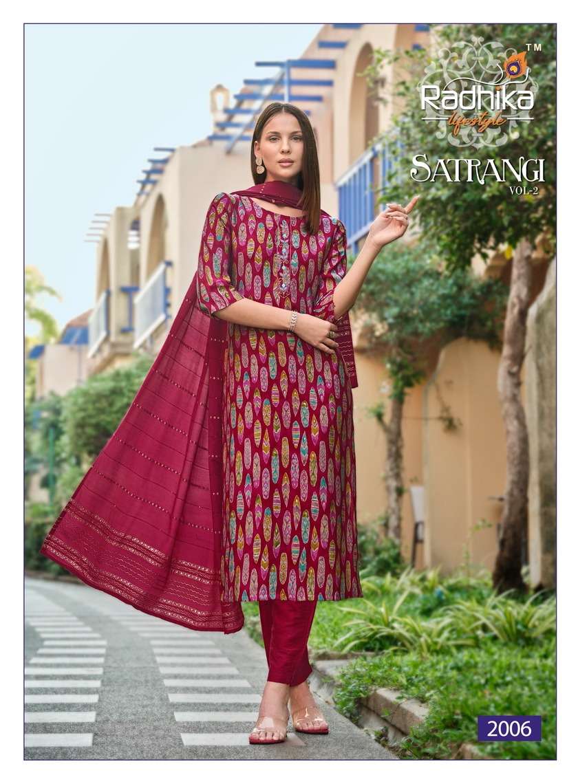 RADHIKA LIFE STYLE SATRANGI vol -2 Kurti Wholesale catalog