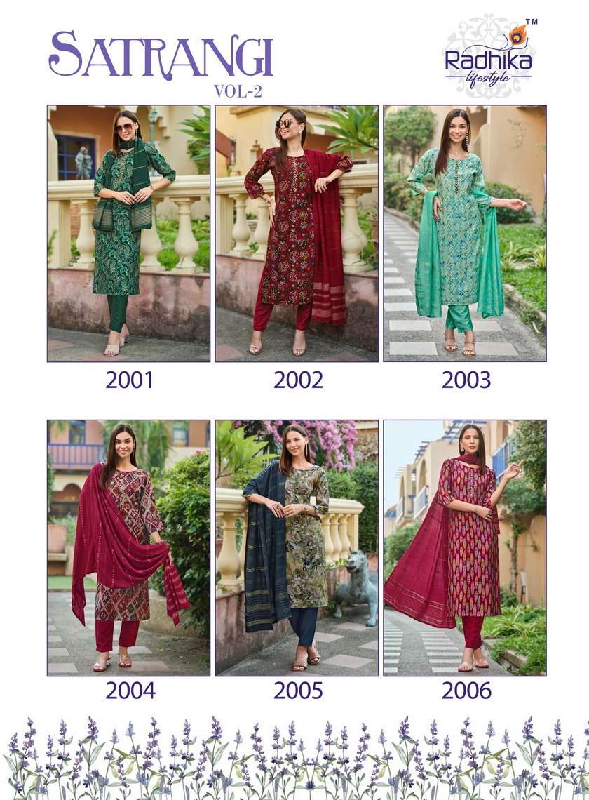 RADHIKA LIFE STYLE SATRANGI vol -2 Kurti Wholesale catalog