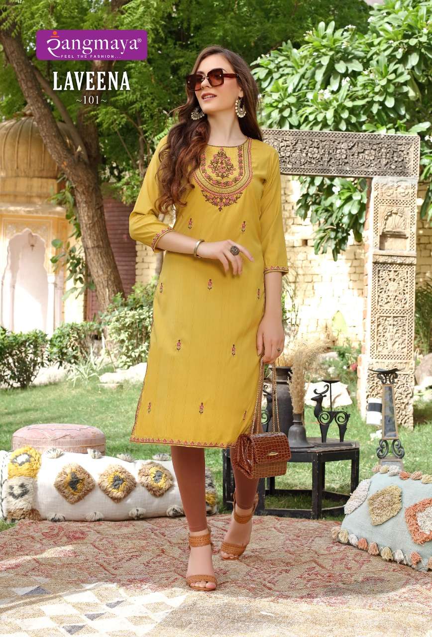 Rangmaya LAVEENA Kurti Wholesale catalog