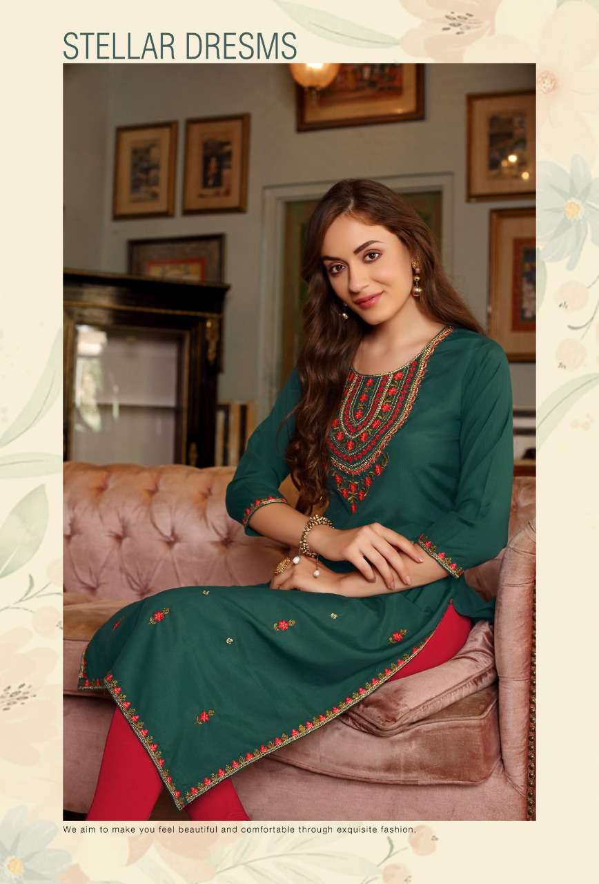 Rangmaya LAVEENA Kurti Wholesale catalog