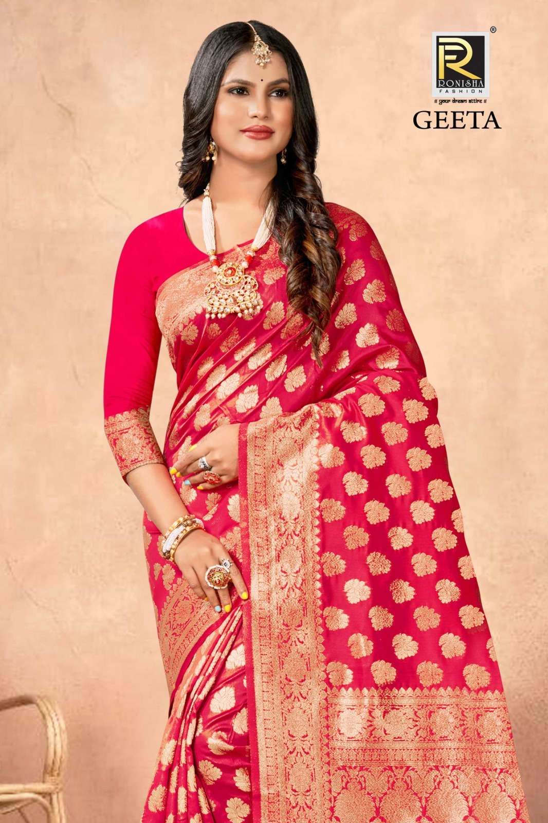 Ronisha Geeta  banarasi Silk Saree Wholesale catalog