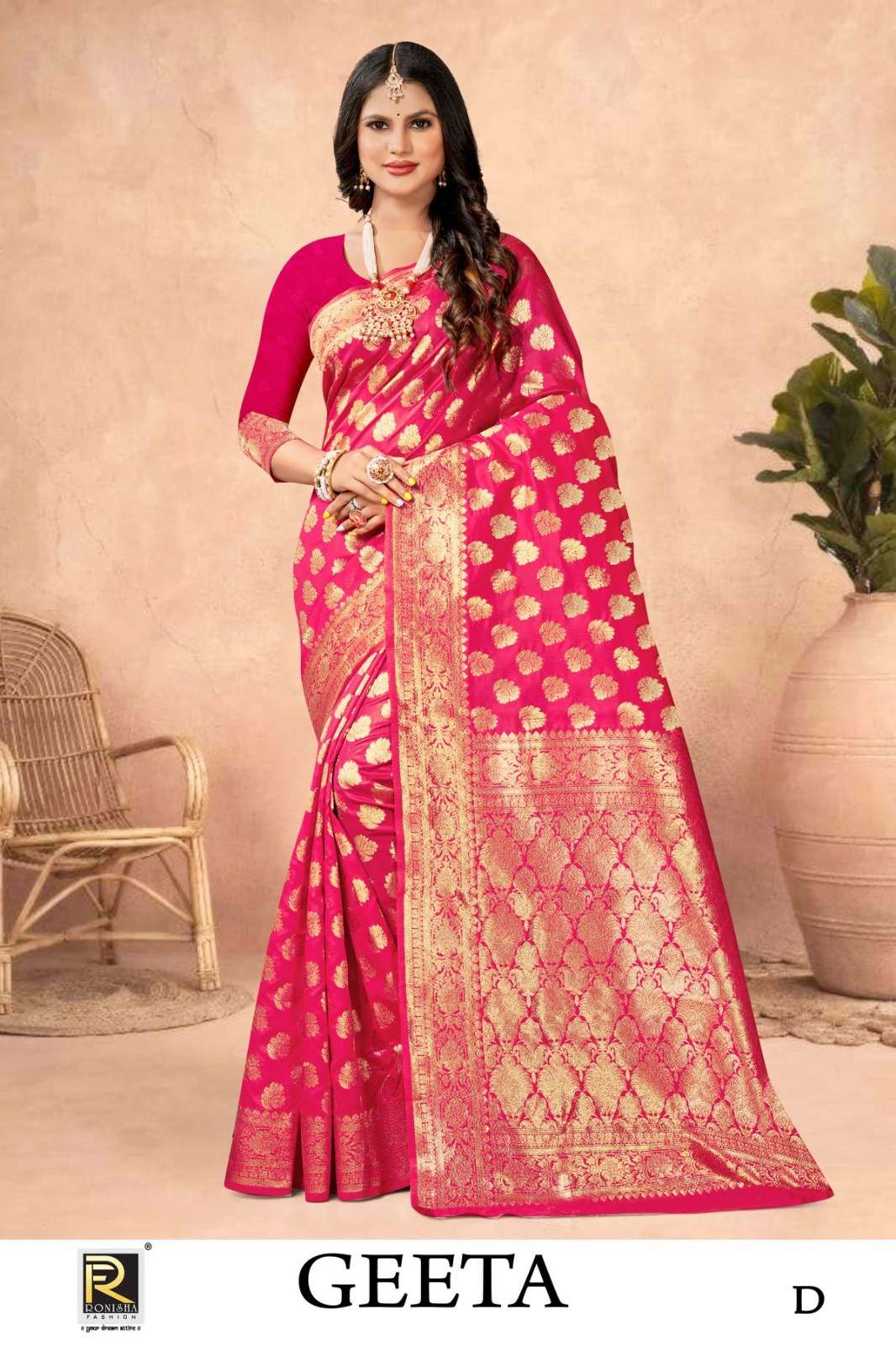 Ronisha Geeta  banarasi Silk Saree Wholesale catalog