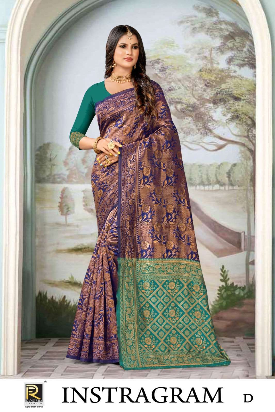 Ronisha Instragram  Banarasi Silk Saree Wholesale catalog