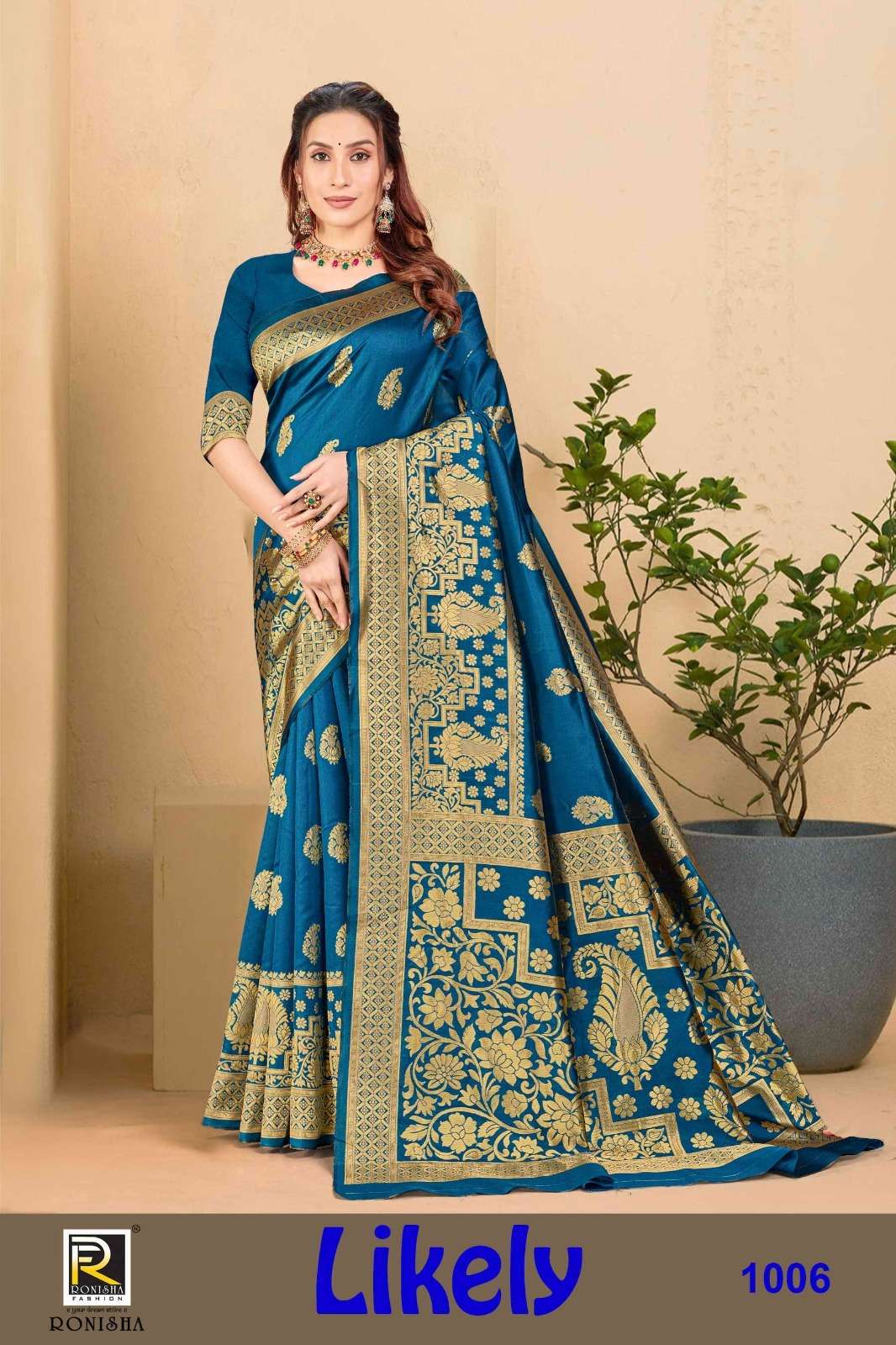 Ronisha Likely  Banarasi Silk Saree Wholesale catalog