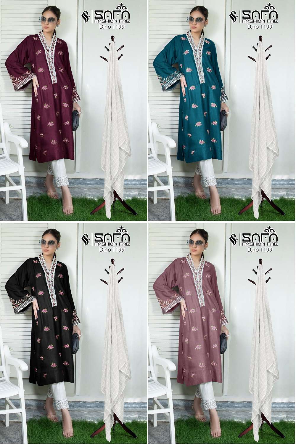 Safa Fashion Fab 1199 Pakistani Suits Wholesale catalog