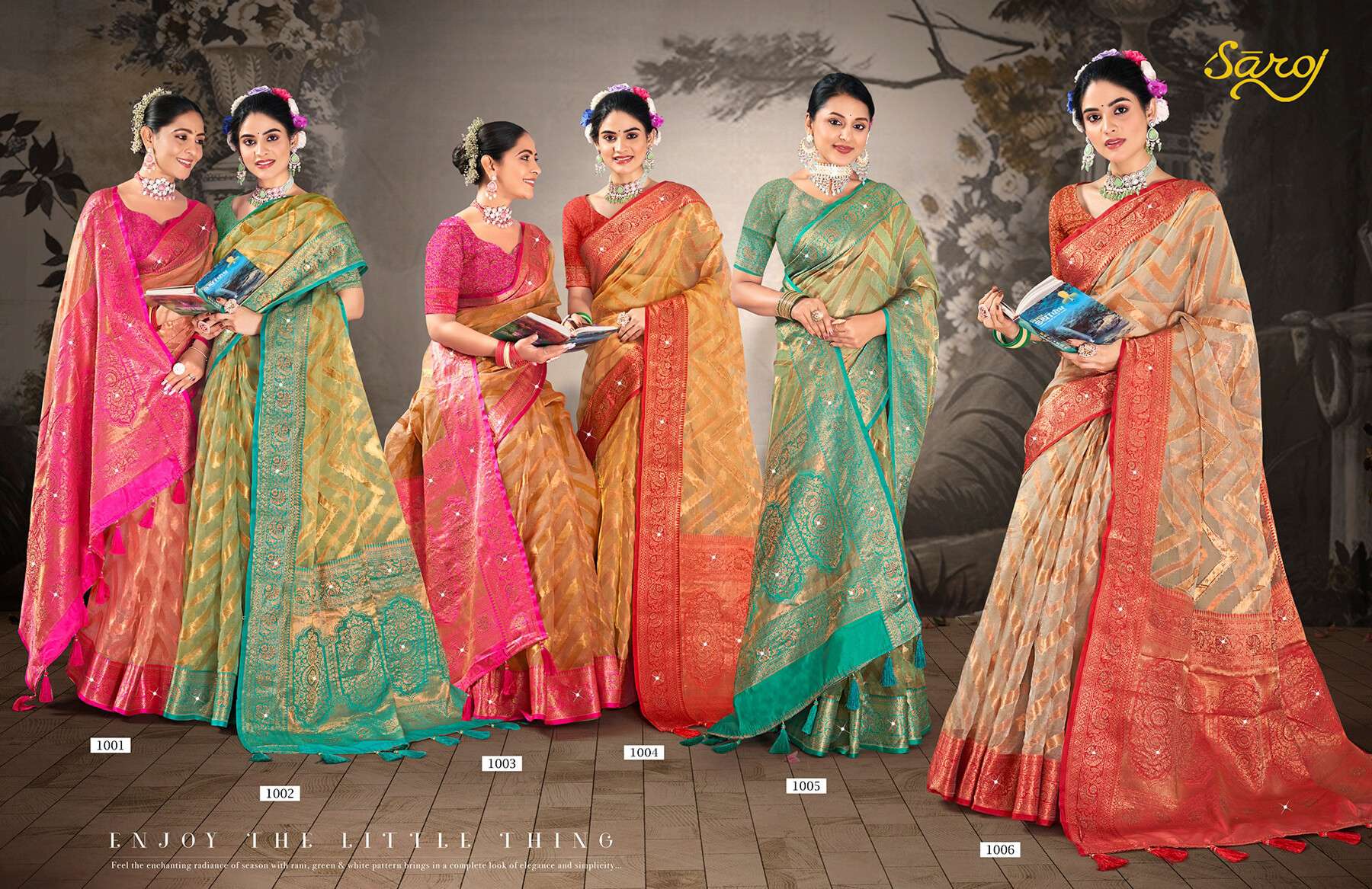 Saroj  Aakruti vol.1 Soft organza silkWholesale catalog    