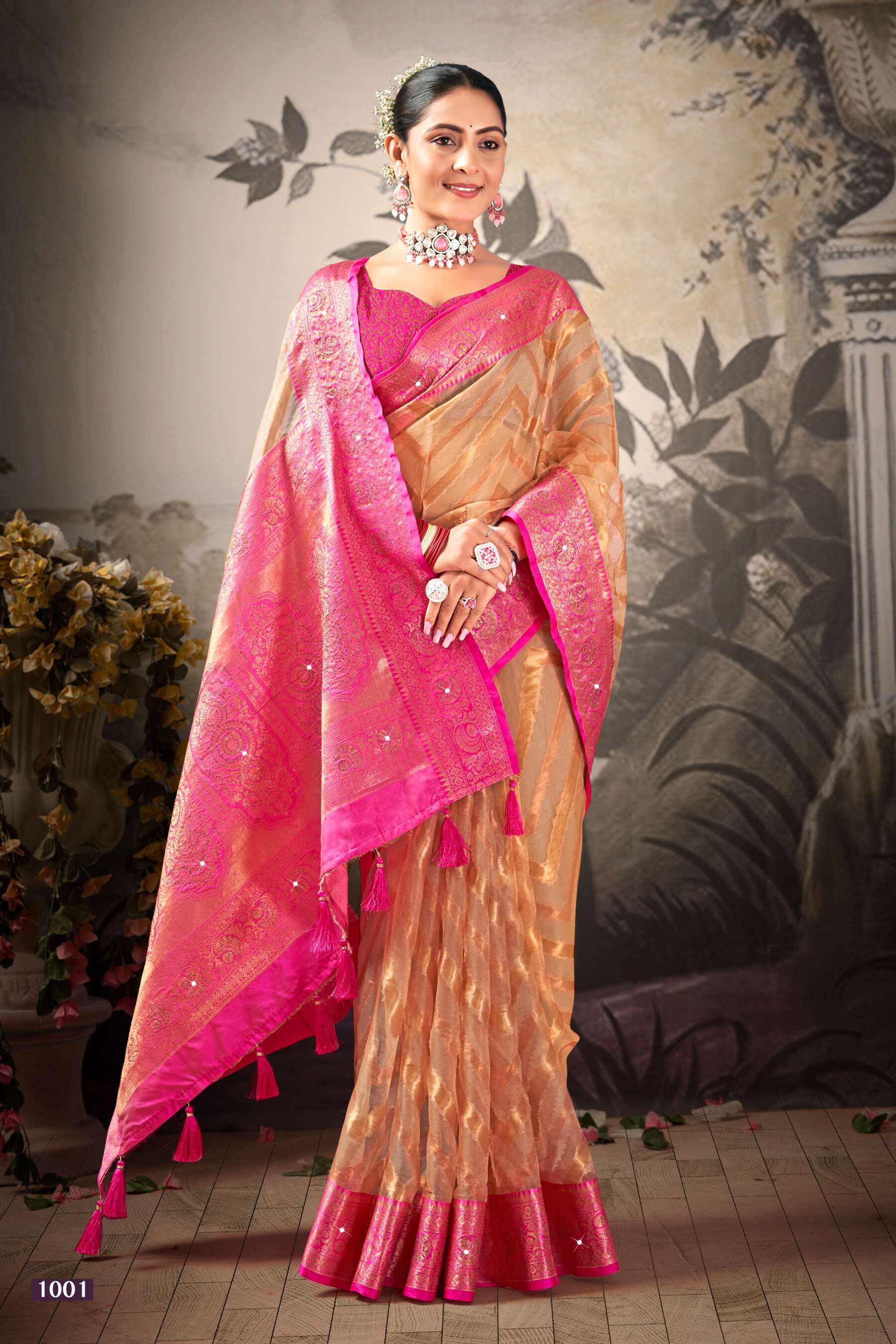 Saroj  Aakruti vol.1 Soft organza silkWholesale catalog    